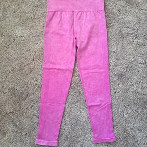 Cute leggings pink soft stretchy